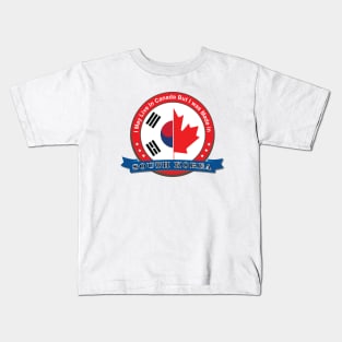 South Korea Canadian Kids T-Shirt